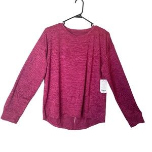 Xersion quick-dri women’s active wear top/shirt wine- melange Size 3XL 22.5 P.